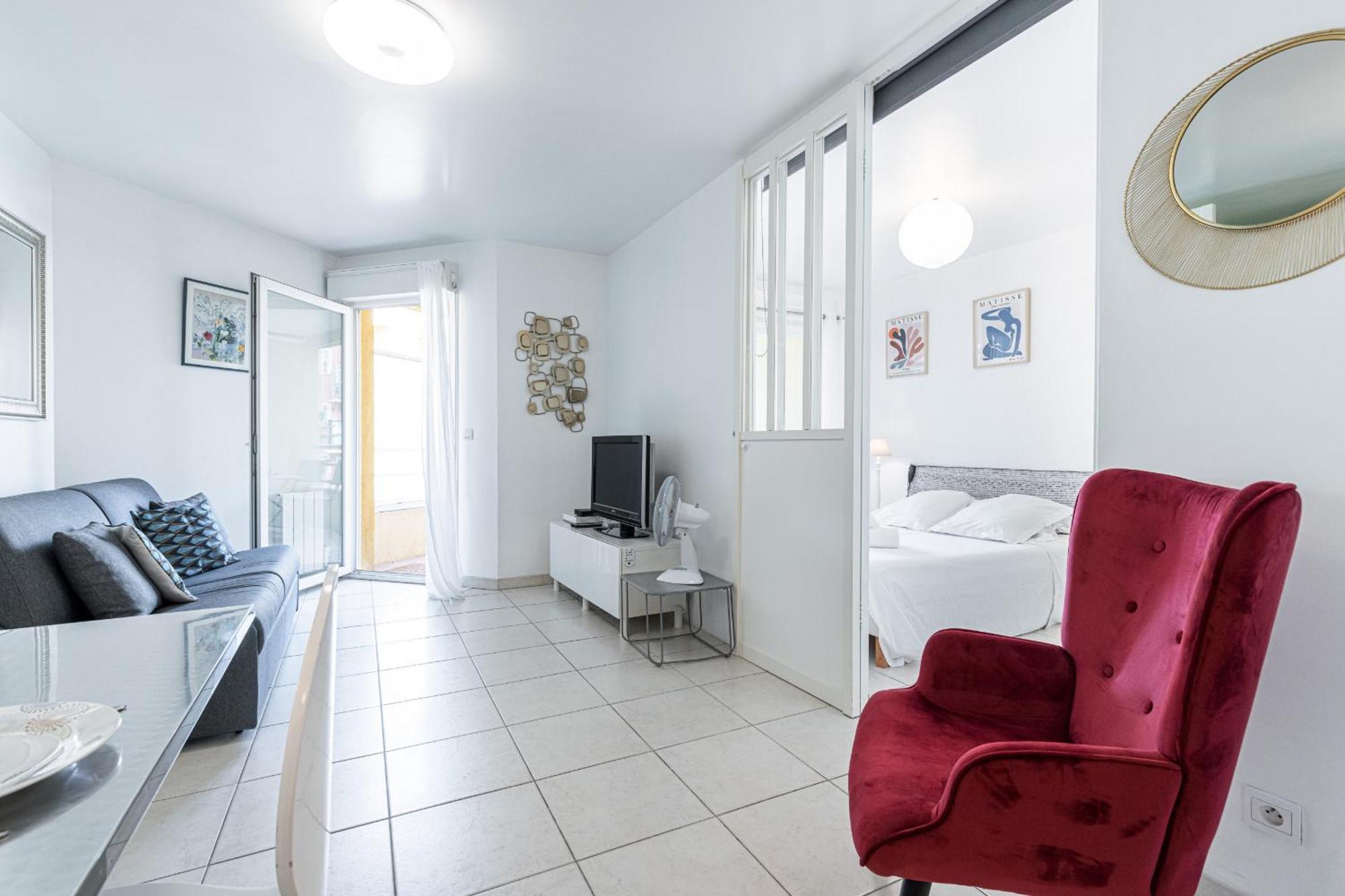 Quiet 1 Bdr Port! Close Place Du Pin Garibaldi Nice Luaran gambar